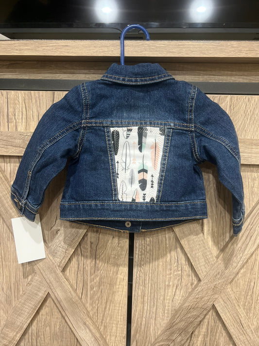 Infant and kids feather Jean jacket