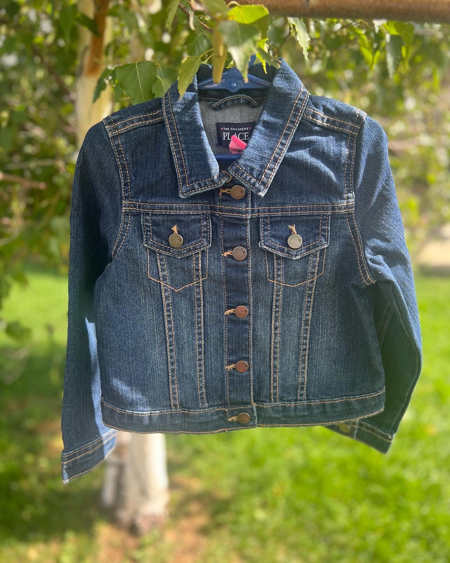 Infant and kids brown cowhide Jean jacket