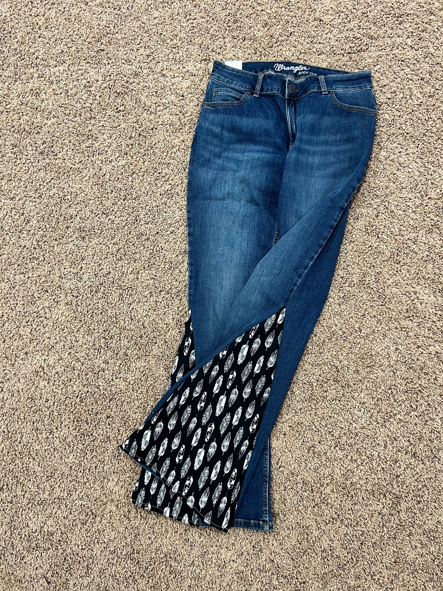 Adult feather flare jeans