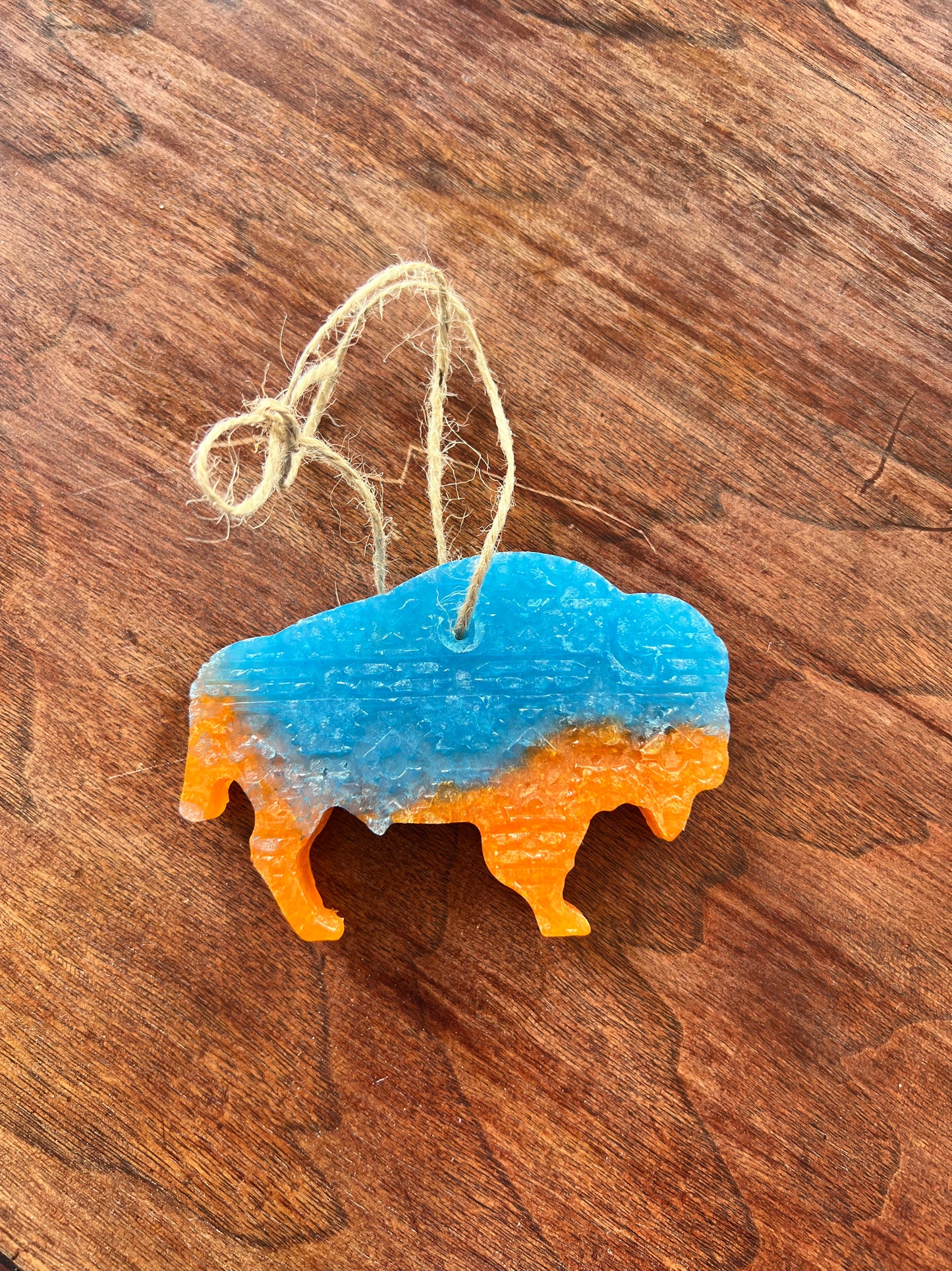 Blue and orange buffalo freshie
